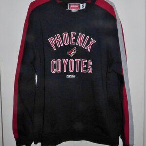 Vintage Phoenix Coyotes Sweatshirt CCM NHL Hockey Black MEDIUM Excellent